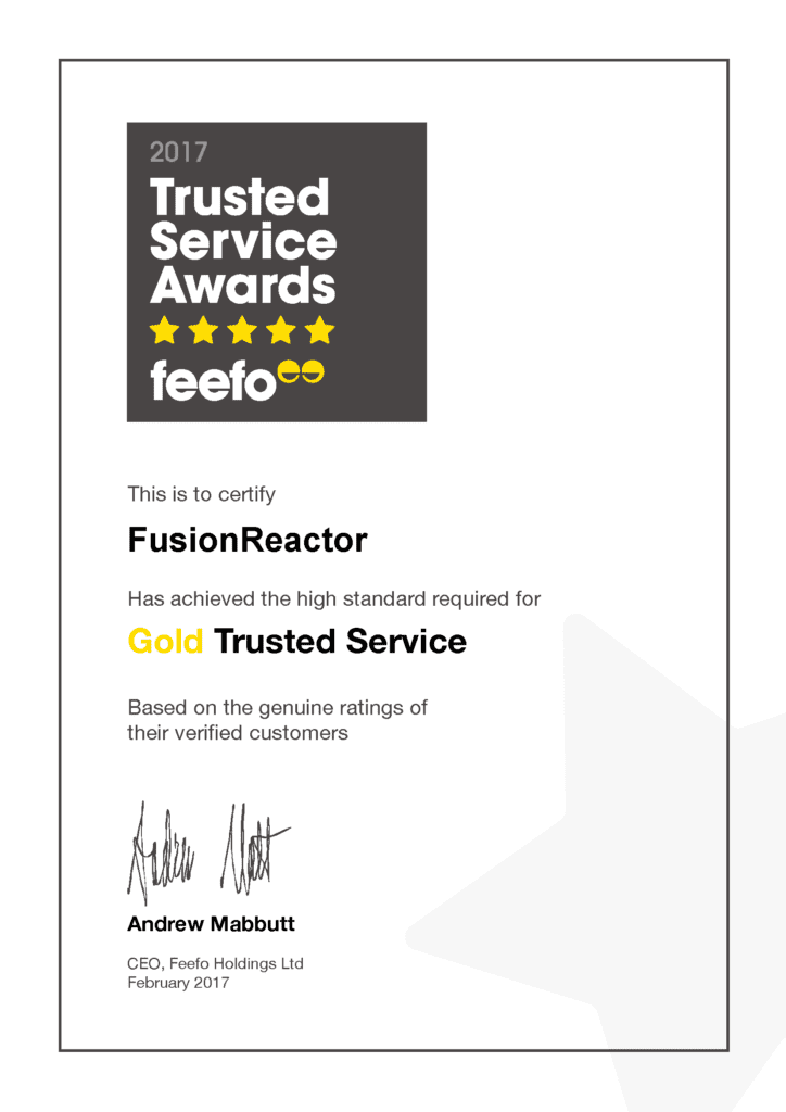 Intergral GmbH Makers of FusionReactor Java Application Monitor Wins Feefo Review Feedback Reward