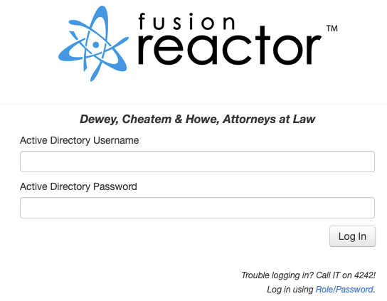 Using Active Directory to Log In to FusionReactor