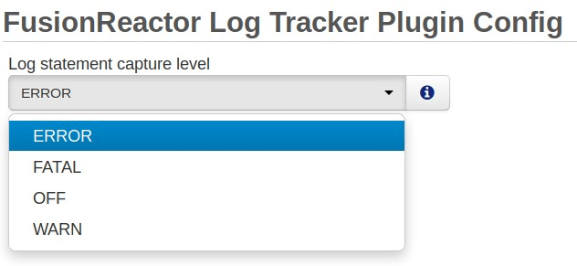 Configuring and Disabling log tracking in FusionReactor