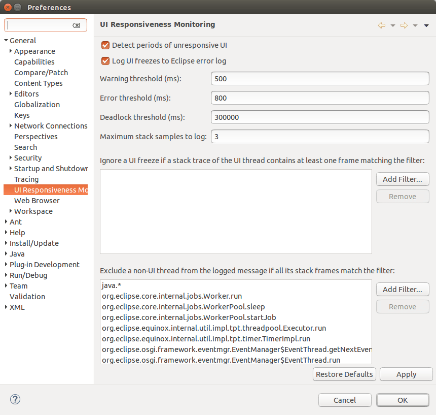 Eclipse Performance Monitor