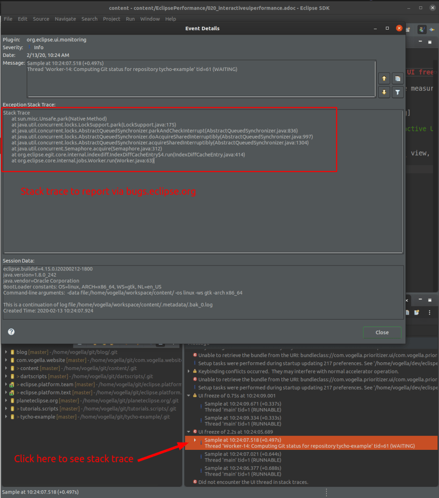 Eclipse Performance Monitor