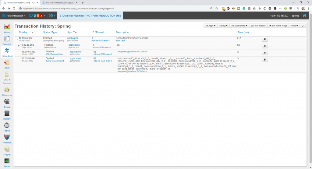 Finding and fixing Spring Data JPA performance issues with FusionReactor