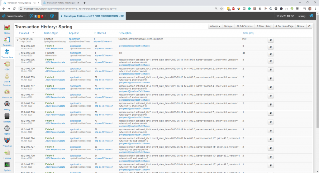 Finding and fixing Spring Data JPA performance issues with FusionReactor