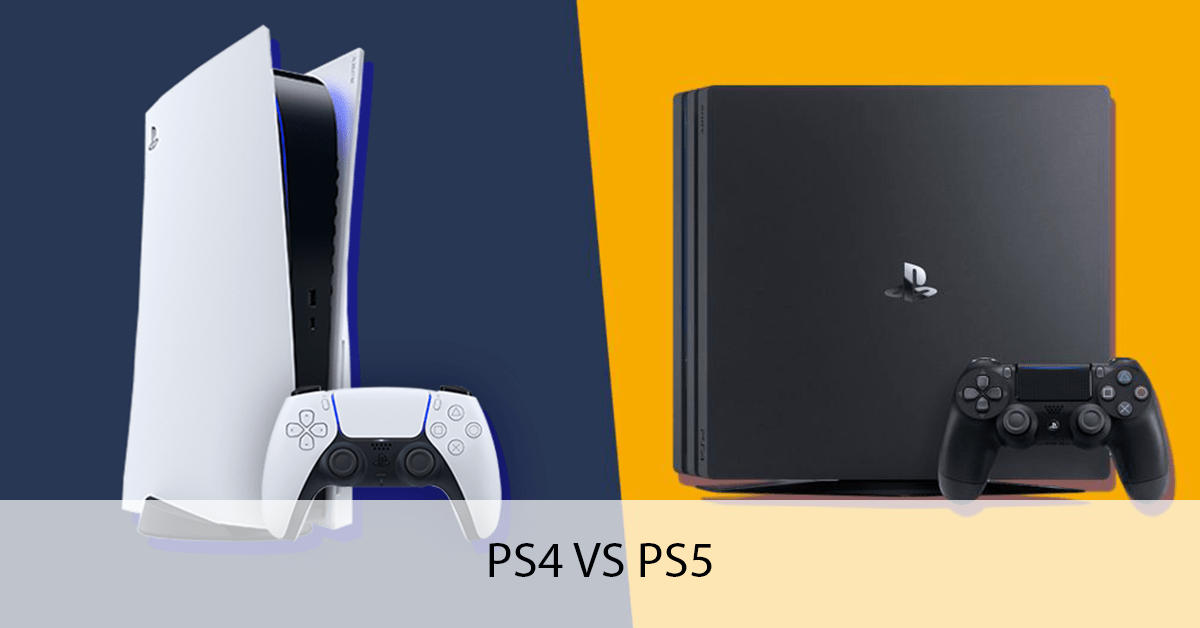 PS4 console & PS5 console