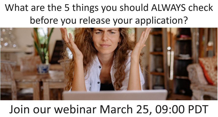 5 things you should always check before you release your application