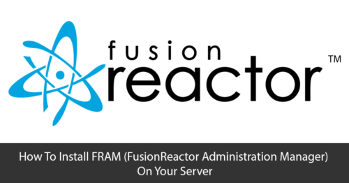 FusionReactor Administration Manager