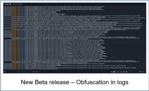 Obfuscation in logs