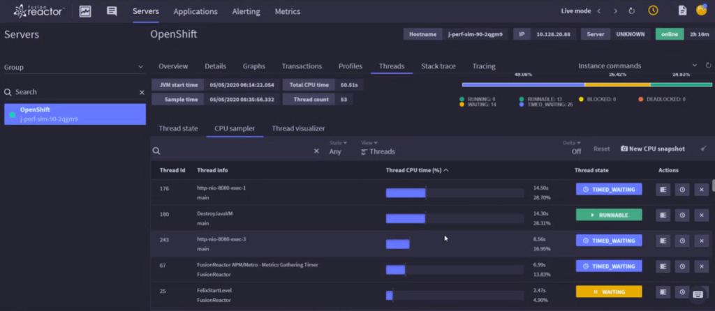 Troubleshooting high CPU usage