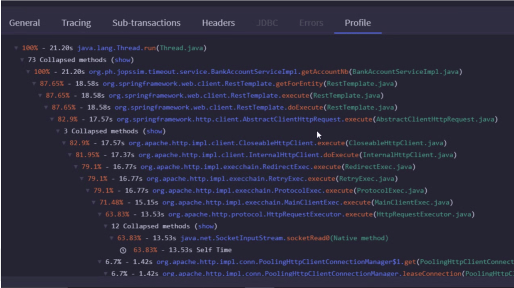 troubleshoot slow running requests in microservices