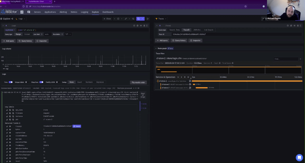 Observability into a distributed system