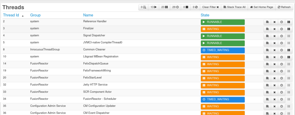 Comparing jstack and jcmd with FusionReactor