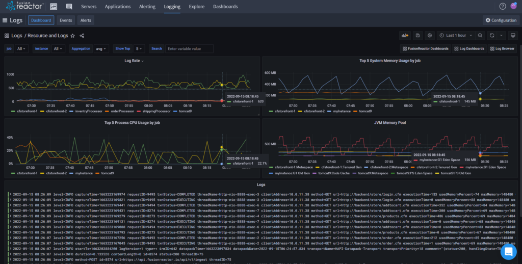 Comparing Log and Resources with log ingest