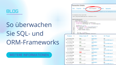 So überwachen Sie SQL- und ORM-Frameworks