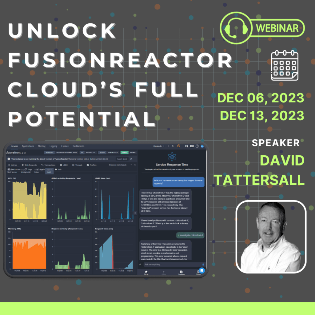 Unlock the full potential of FusionReactor Cloud: Join our exclusive webinar