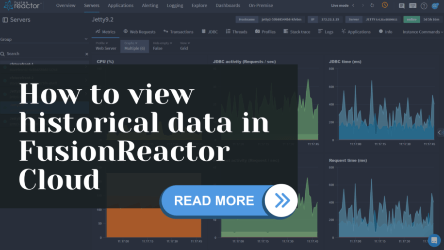 historical data in FusionReactor