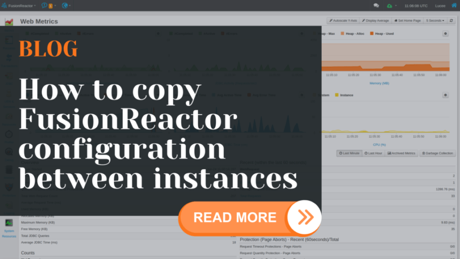 copy FusionReactor configuration