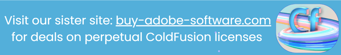 save 25% on Adobe Coldfusion