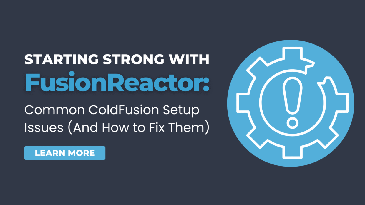 Common ColdFusion Setup Issues