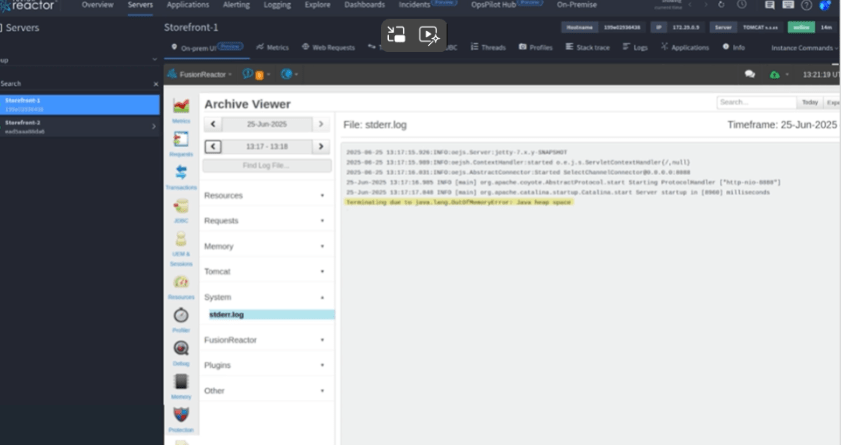Respond To A Server Crash