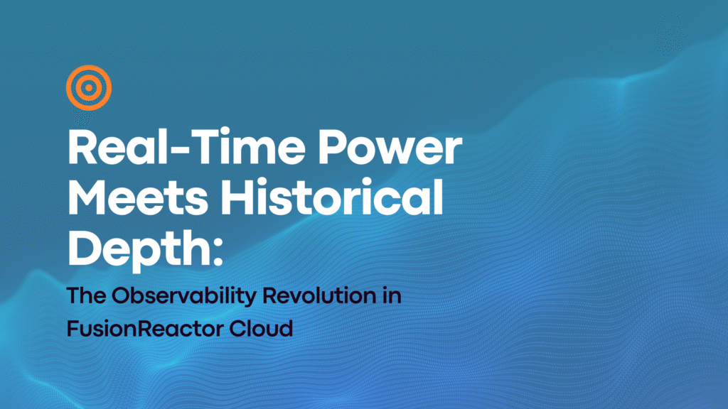 Filtering and Navigation in FusionReactor Cloud