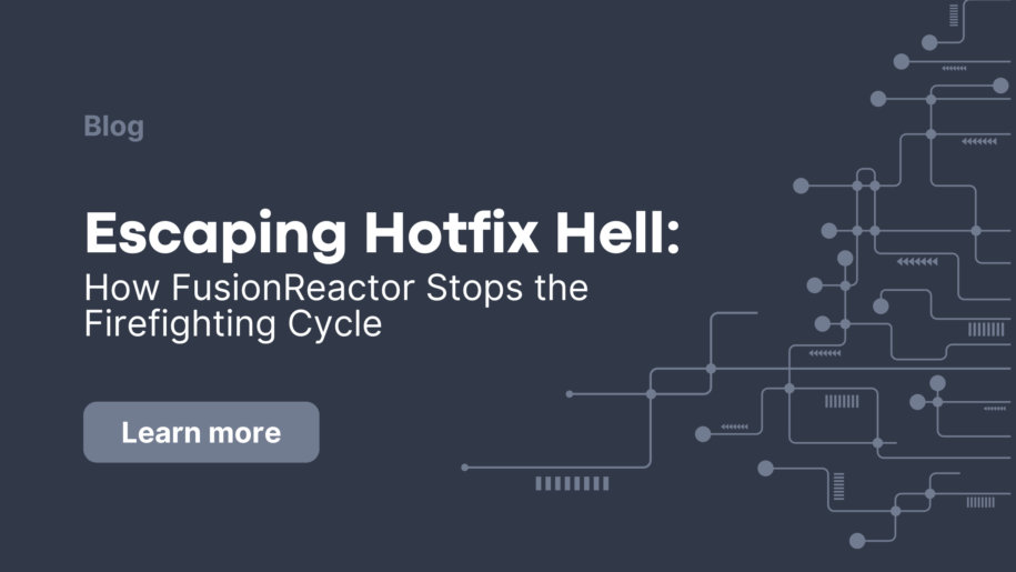 ColdFusion hotfix hell